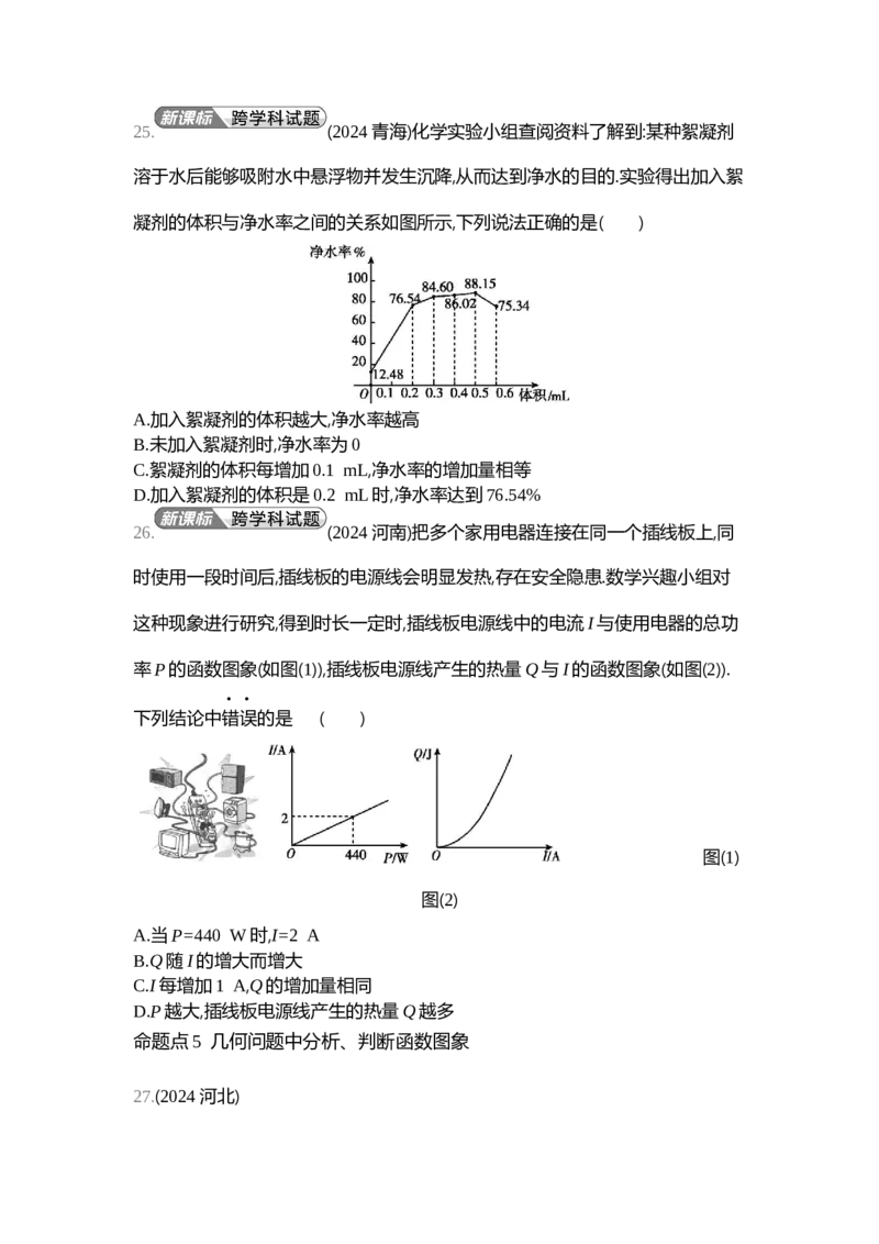 中考数学真题分类训练_2024全国中考数学真题分类(1)