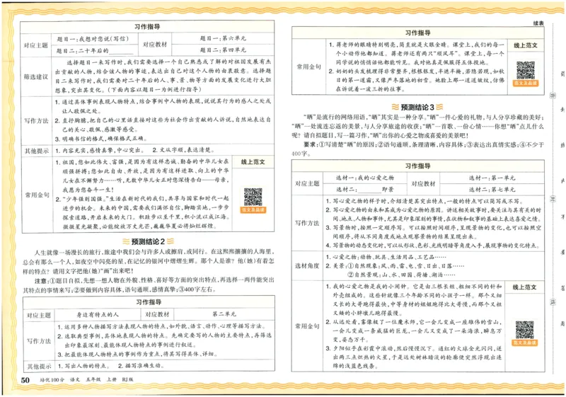 25秋王朝霞：培优100分 5语上