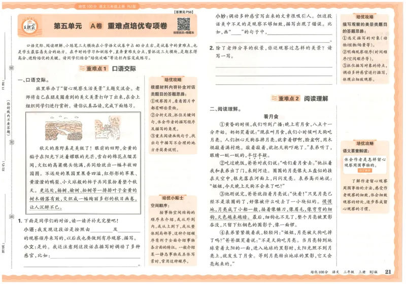 25秋王朝霞：培优100分 3语上