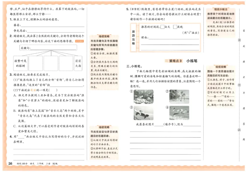 25秋王朝霞：培优100分 3语上