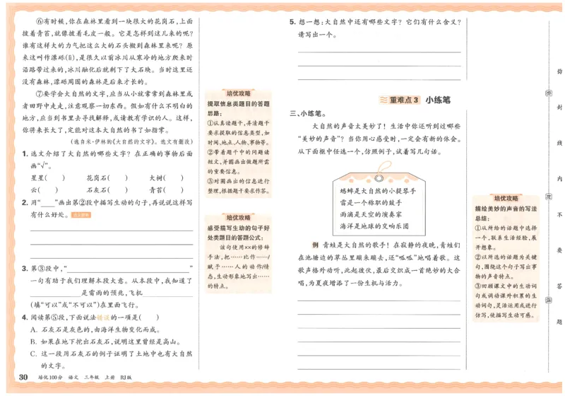 25秋王朝霞：培优100分 3语上