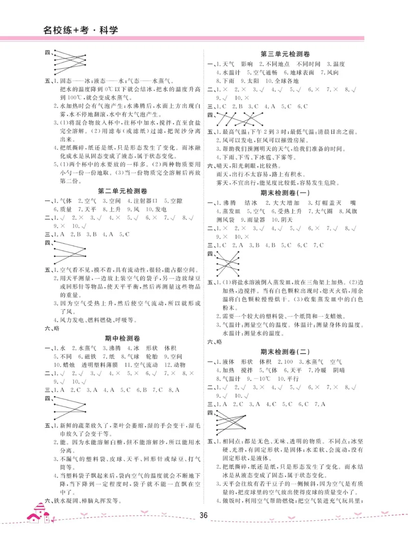 名校练加考科学教科版3年级上册_2024年人教版小学数学一二三四五六年级上册下册期中期末试a0747_小学全科《同步练习+精品试卷》打包下载（1-6年级单元月考期中期末试卷）_小学科学