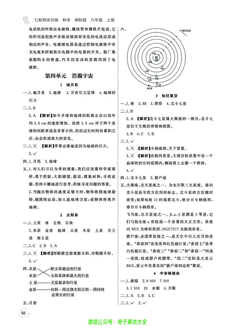 湘科版6a_2024年人教版小学数学一二三四五六年级上册下册期中期末试a0747_小学全科《同步练习+精品试卷》打包下载（1-6年级单元月考期中期末试卷）_小学科学_《七彩同步训练》