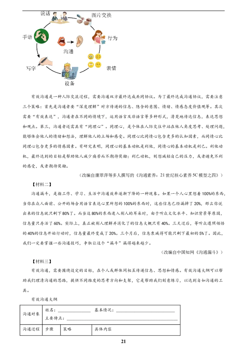 专题23非连续性阅读(原卷版)_2023-2025《3年中考1年模拟真题分类汇编》语文
