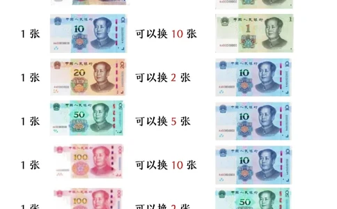 1039一年级数学下册人民币换算_纯图版__一年级上下册资料_一年级下册小红书同款资料_一下数学_25年一下数学资料