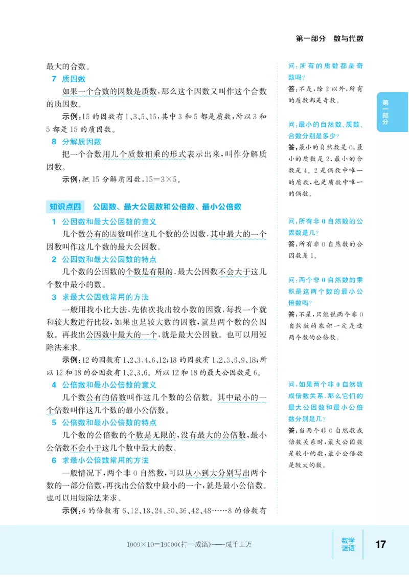 【小学数学】知识通典（人教版）