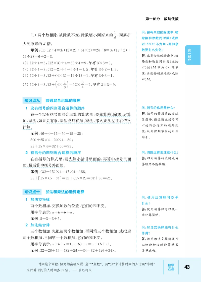 【小学数学】知识通典（人教版）