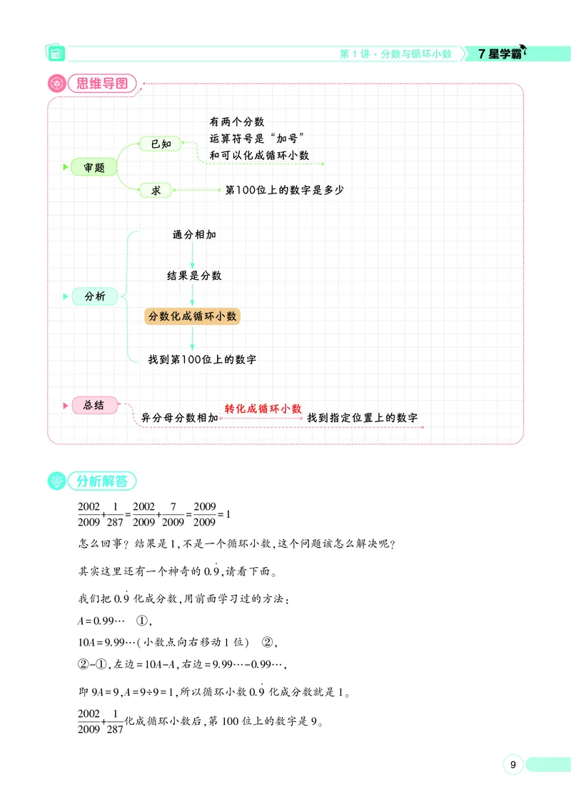 25秋7星学霸小学数学通用版第9辑(1)