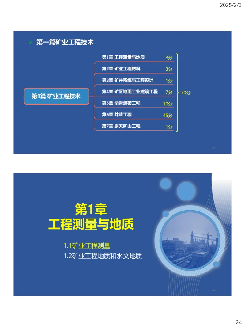 01、一建矿业第1章工程测量与地质_2026年一级建造师_2026年一建矿业_2025年一建矿业SVIP_02-基础精讲✿高端面授✿深度强化_15-矿业《自营全系班》大海SMR_讲义
