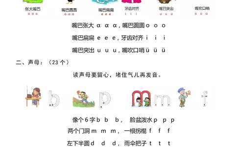 01一年级语文（上）汉语拼音重难点知识梳理(1)_一年级上下册资料_一年级上册小红书同款资料_一年级(1)