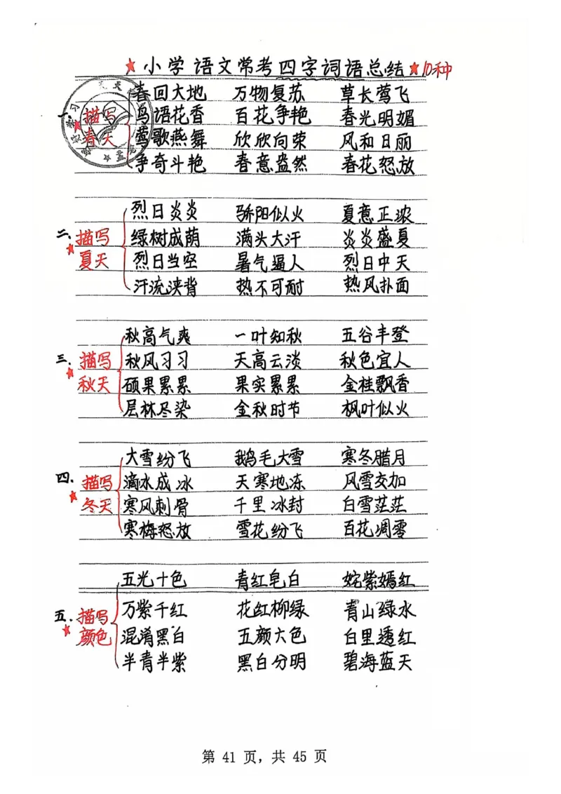3-6年级阅读理解答题模板（手写笔记）(1)(6)(1)_小学全网线上同款资料_41号文件夹4-6年级