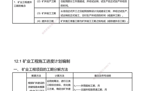 12.2025赵景满-名师精讲通关-012第三篇-第12章施工进度管理_2026年一级建造师_2026年一建矿业_2025年一建矿业SVIP_02-基础精讲✿高端面授✿深度强化_讲义