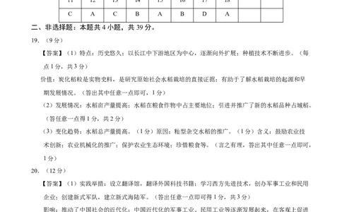 历史（广西卷）（参考答案）_2025年初中《中考第一次模拟》全国各地区模拟卷（8科全）(1)_2025年《中考第一次模拟卷》初中历史_广西&radic;