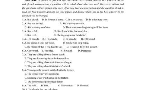 2019年高考英语试卷（上海）（春考）（空白卷）_英语历年高考真题_新&middot;Word版2008-2025&middot;高考英语真题_英语（按年份分类）2008-2025_2019&middot;高考英语真题
