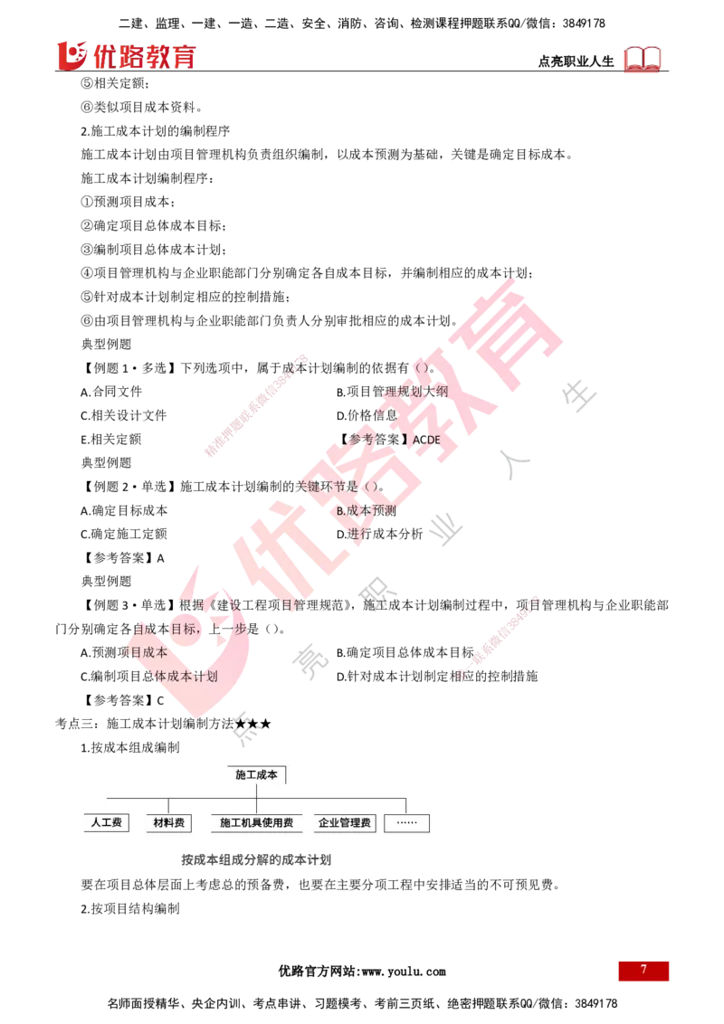 25年一建《项目管理》大V精讲第6章讲义打印版_2026年一级建造师_2026年一建管理_2025年一建管理SVIP_02-基础精讲✿高端面授✿深度强化_30-管理《强化精讲班》许名标YL