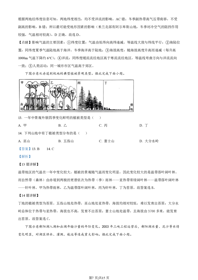 2020年高考地理试卷（海南）（解析卷）_地理历年高考真题_新&middot;PDF版2008-2025&middot;高考地理真题_地理（按省份分类）2008-2025_2008-2024&middot;（海南）地理高考真题