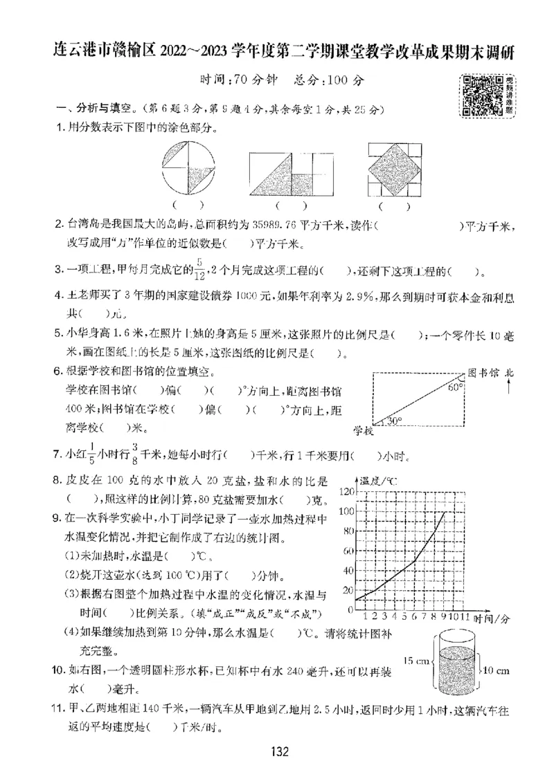 备考2024-江苏省小学数学毕业试卷精选（春雨）_2024年人教版小学数学一二三四五六年级上册下册期中期末试a0747_小学全科《同步练习+精品试卷》打包下载（1-6年级单元月考期中期末试卷）