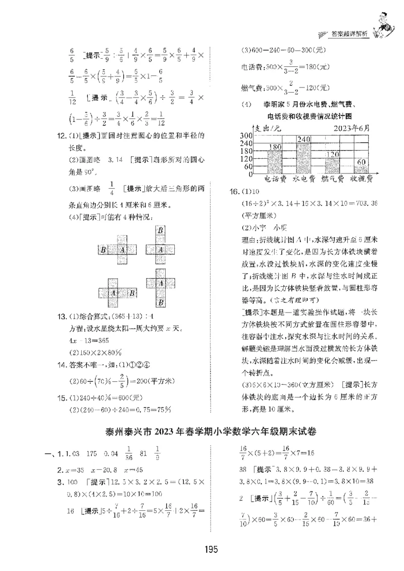 备考2024-江苏省小学数学毕业试卷精选（春雨）_2024年人教版小学数学一二三四五六年级上册下册期中期末试a0747_小学全科《同步练习+精品试卷》打包下载（1-6年级单元月考期中期末试卷）