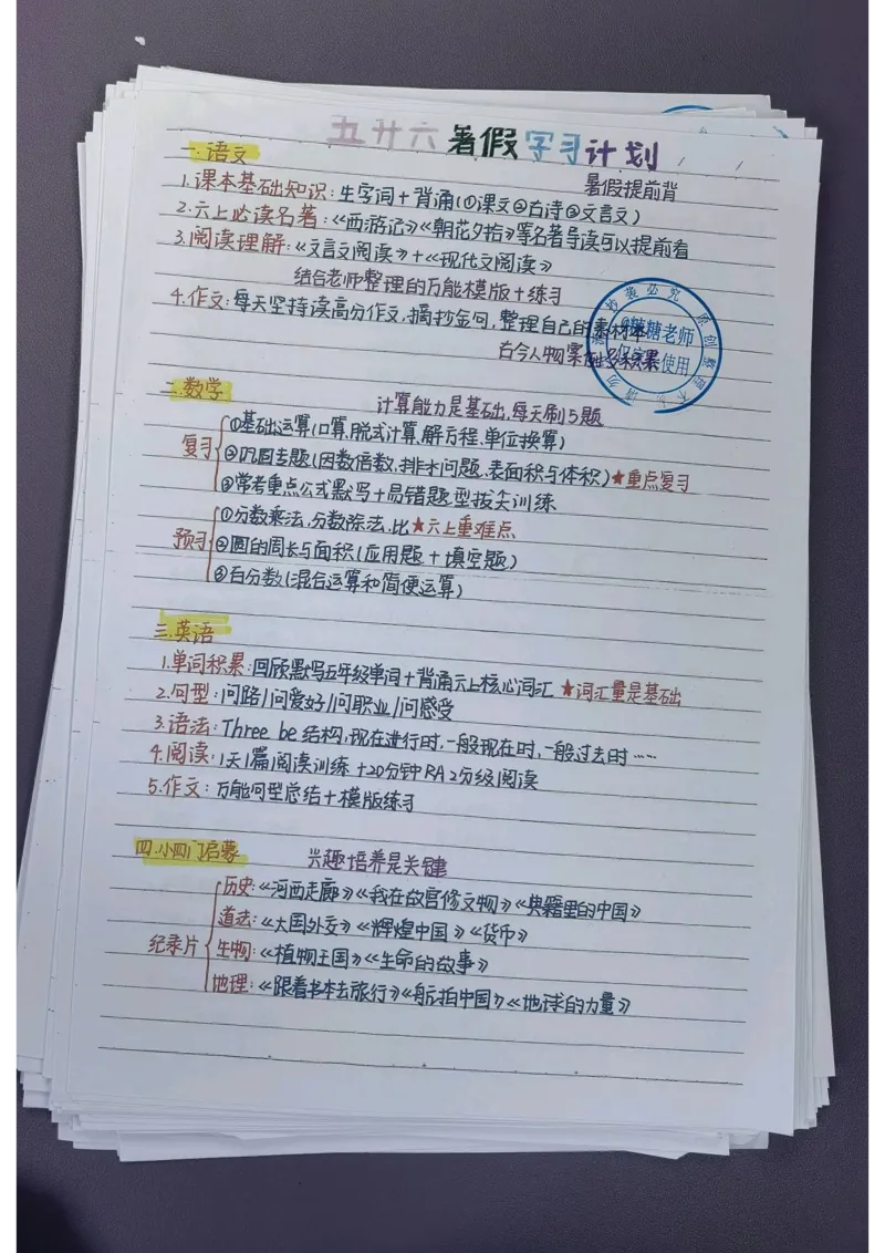 6年级重点笔记(1)(pdf.io)_小学全网线上同款资料_49号文件5-6数学语文