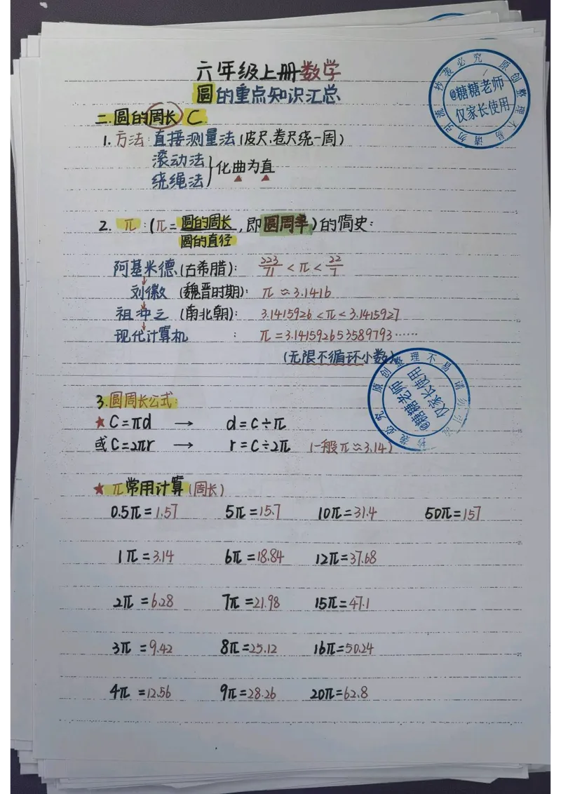 6年级重点笔记(1)(pdf.io)_小学全网线上同款资料_49号文件5-6数学语文