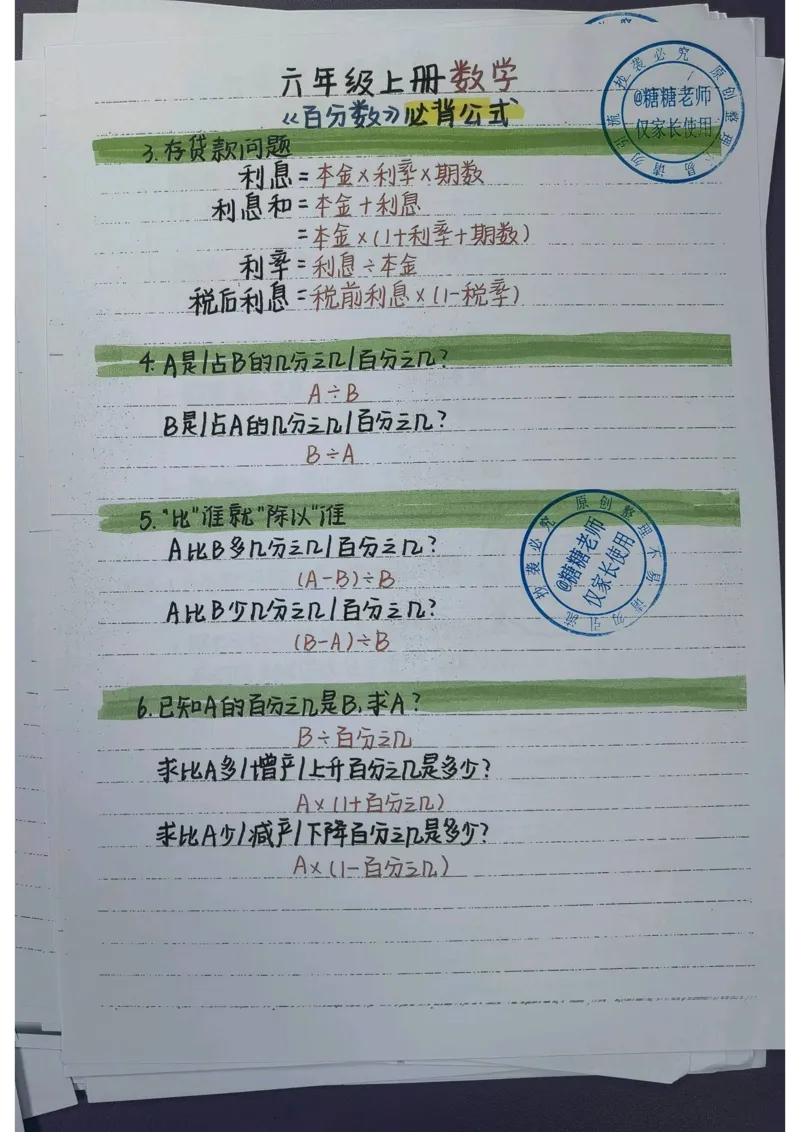 6年级重点笔记(1)(pdf.io)_小学全网线上同款资料_49号文件5-6数学语文