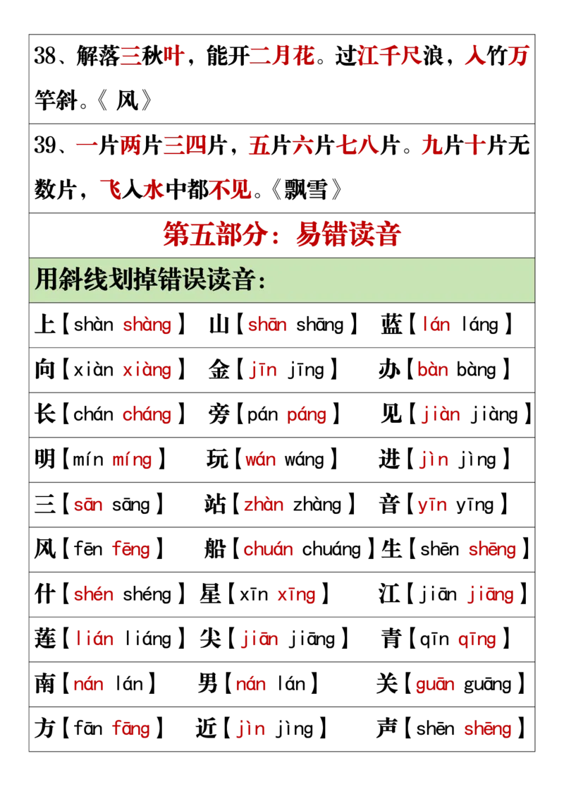 11.19一年级语文上册全册重点知识点汇总_一到六小学晨读晚默晨诵晚读_24秋一年级上册各类资料(小纸条知识点默写单)