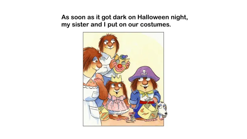 17.Trickortreat_Frank（小毛怪）老师爆笑阅读单词课（50个故事3000词）_小炸毛爆笑故事单词课课件