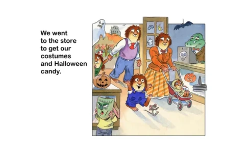 17.Trickortreat_Frank（小毛怪）老师爆笑阅读单词课（50个故事3000词）_小炸毛爆笑故事单词课课件