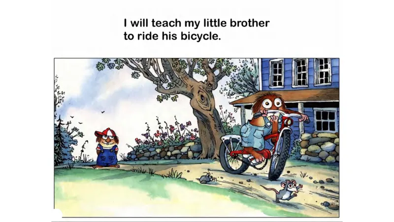 04.JustMeAndMyLittleBrother_Frank（小毛怪）老师爆笑阅读单词课（50个故事3000词）_小炸毛爆笑故事单词课课件