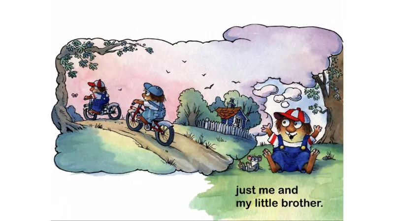 04.JustMeAndMyLittleBrother_Frank（小毛怪）老师爆笑阅读单词课（50个故事3000词）_小炸毛爆笑故事单词课课件