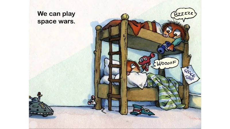 04.JustMeAndMyLittleBrother_Frank（小毛怪）老师爆笑阅读单词课（50个故事3000词）_小炸毛爆笑故事单词课课件