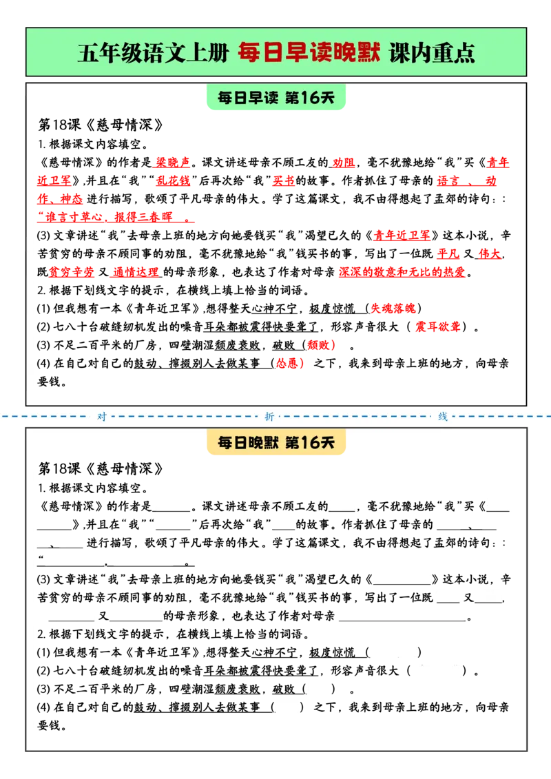 2025秋新+五年级语文上册+每_小学全网线上同款资料_11号