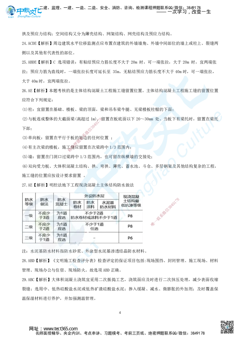 08.2025年一建《建筑实务》集训A卷答案_2026年一级建造师_2026年一建建筑_2025年一建建筑SVIP_04-冲刺串讲✿考点强化✿小灶集训_72-建筑《名师集训班》闫教授ZJ_课程讲义