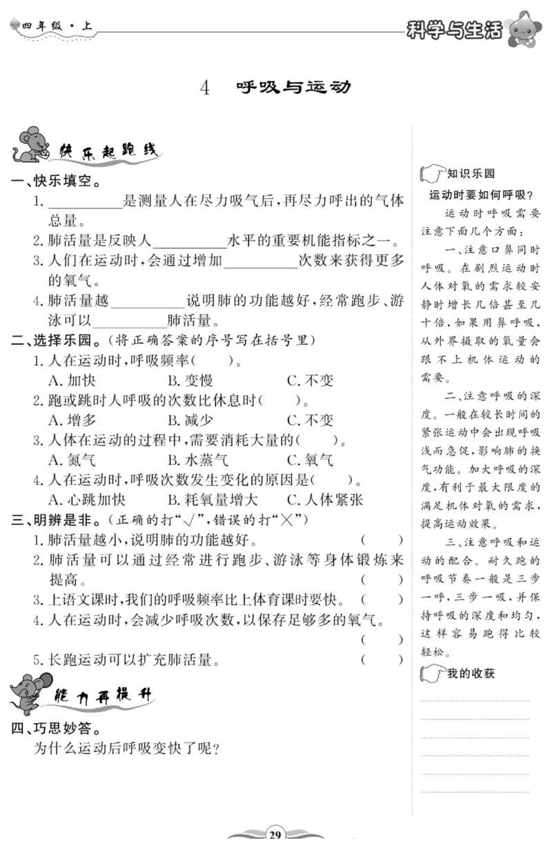 智能训练&middot;科学四年级上册大象版_2024年人教版小学数学一二三四五六年级上册下册期中期末试a0747_小学全科《同步练习+精品试卷》打包下载（1-6年级单元月考期中期末试卷）_小学科学