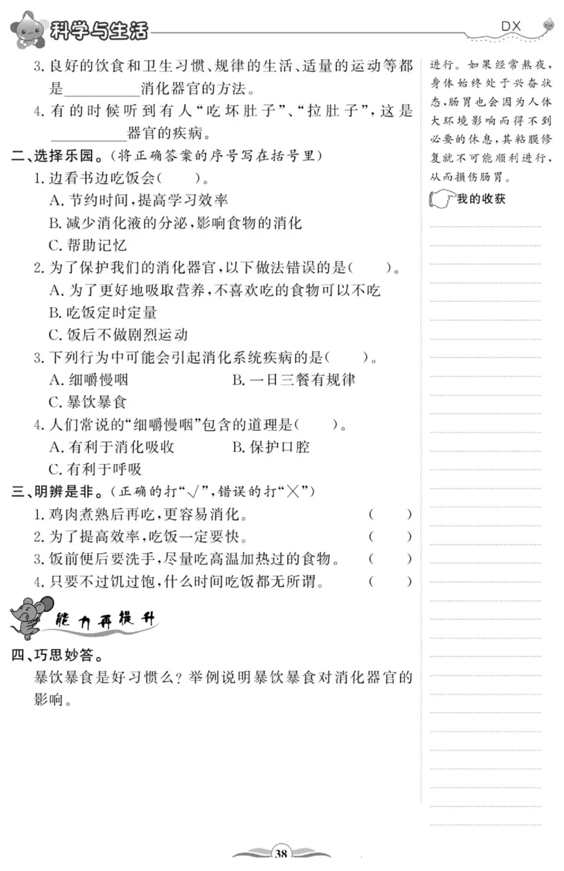 智能训练&middot;科学四年级上册大象版_2024年人教版小学数学一二三四五六年级上册下册期中期末试a0747_小学全科《同步练习+精品试卷》打包下载（1-6年级单元月考期中期末试卷）_小学科学