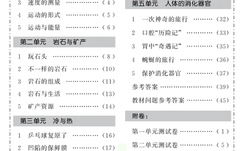 智能训练&middot;科学四年级上册大象版_2024年人教版小学数学一二三四五六年级上册下册期中期末试a0747_小学全科《同步练习+精品试卷》打包下载（1-6年级单元月考期中期末试卷）_小学科学