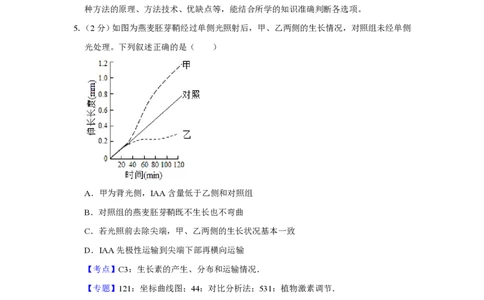 2019年高考生物试卷（江苏）（解析卷）_生物历年高考真题_新&middot;PDF版2008-2025&middot;高考生物真题_生物（按试卷类型分类）2008-2025_自主命题卷&middot;生物（2008-2025）_江苏自主命题&middot;生物（2008-2025）