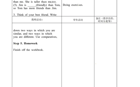 八年级英语教案：Unit3I&rsquo;mmoreoutgoingthanmysister7_初中英语新版_最新人教版英语八年级上册_老版（含有参考价值）_01教案人教版初中英语八上（多版本）易提分旗舰店