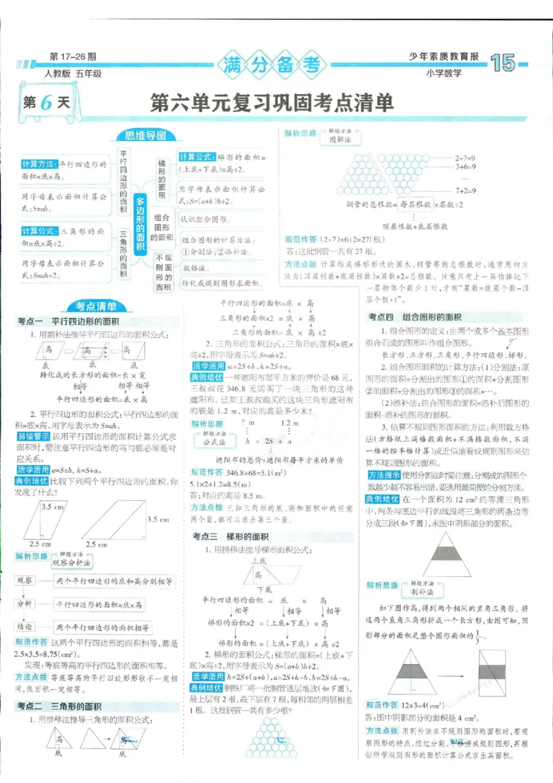 少年素质教育报5年级上册数学人教版_2024年人教版小学数学一二三四五六年级上册下册期中期末试a0747_小学全科《同步练习+精品试卷》打包下载（1-6年级单元月考期中期末试卷）