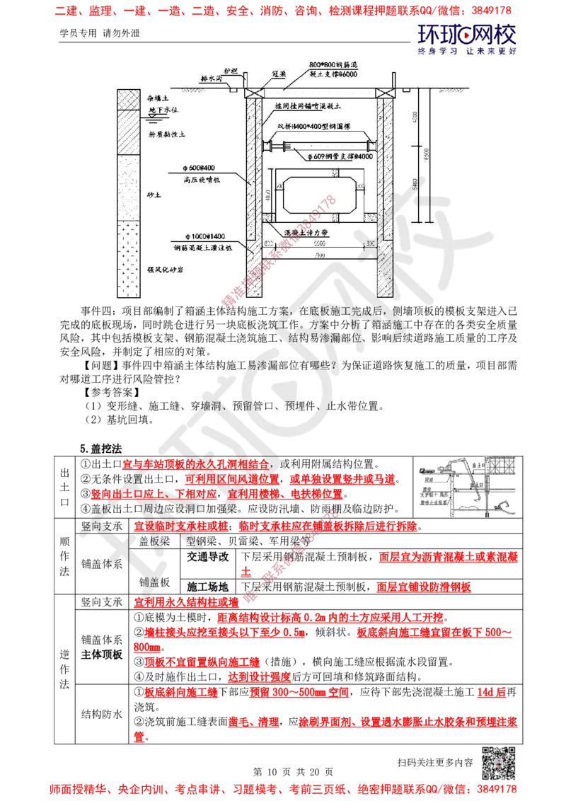 11.2025一建市政案例特训-第11讲-隧道（3）_2026年一级建造师_2026年一建市政_2025年一建市政SVIP_04-冲刺串讲✿考点强化✿小灶集训_21-市政《案例特训班》李莹HQ