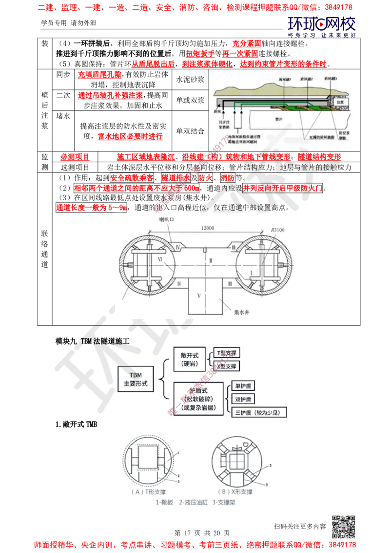 11.2025一建市政案例特训-第11讲-隧道（3）_2026年一级建造师_2026年一建市政_2025年一建市政SVIP_04-冲刺串讲✿考点强化✿小灶集训_21-市政《案例特训班》李莹HQ