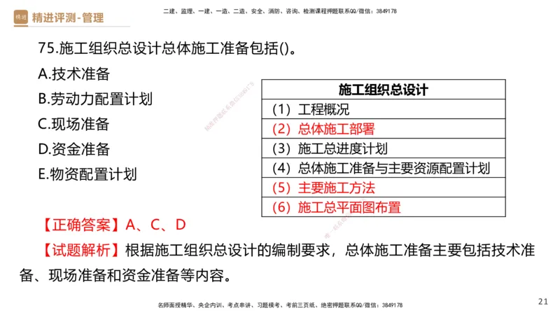 08.2025杨彬-精进测评-管理1_2026年一级建造师_2026年一建管理_2025年一建管理SVIP_03-习题精析✿实战特训✿模考通关_03-管理《精考速通带练》黄雨诗HX_讲义