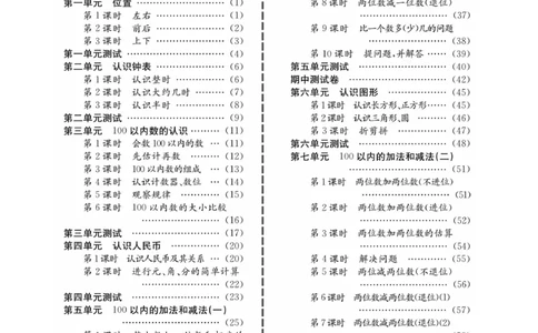 冀教版数学1年级下册一通百通课堂小练_2024年人教版小学数学一二三四五六年级上册下册期中期末试a0747_小学全科《同步练习+精品试卷》打包下载（1-6年级单元月考期中期末试卷）