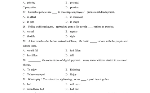 2019年高考英语试卷（江苏）（空白卷）_英语历年高考真题_新&middot;Word版2008-2025&middot;高考英语真题_英语（按年份分类）2008-2025_2019&middot;高考英语真题