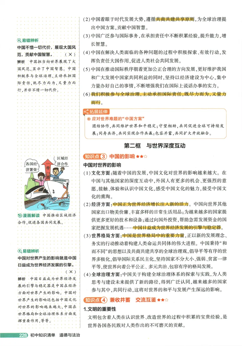 2026版53初中知识清单-道法