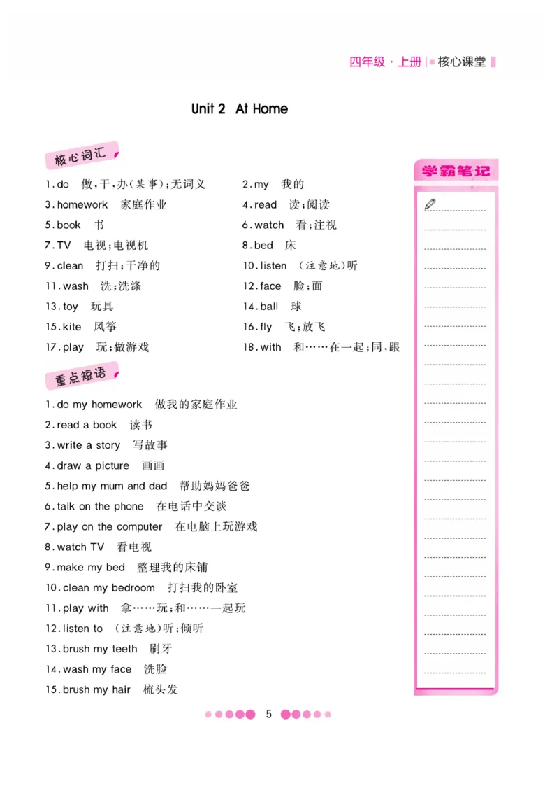 《核心课堂》4年级英语上册（冀教版）小册_2024年人教版小学数学一二三四五六年级上册下册期中期末试a0747_小学全科《同步练习+精品试卷》打包下载（1-6年级单元月考期中期末试卷）