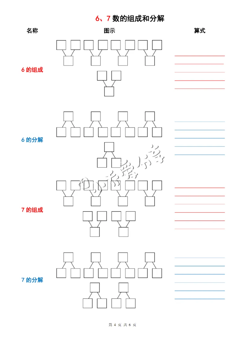 11、10以内数的组成与分解_纯图版_小学全网线上同款资料_36号文件速算_速算_速算和思维