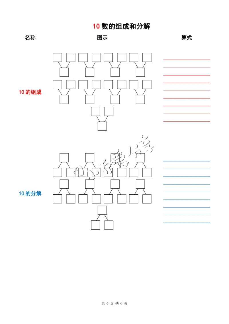 11、10以内数的组成与分解_纯图版_小学全网线上同款资料_36号文件速算_速算_速算和思维