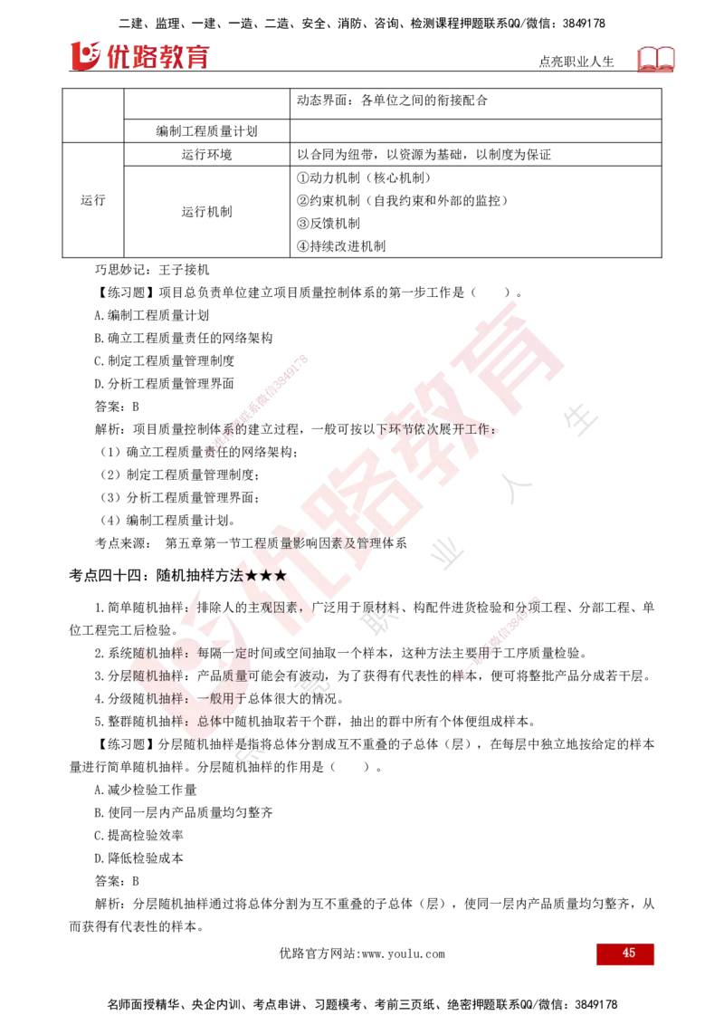 25年一建《项目管理》核心考点打印版_2026年一级建造师_2026年一建管理_2025年一建管理SVIP_04-冲刺串讲✿考点强化✿小灶集训_20-管理《核心考点狙击》张老师YL_讲义