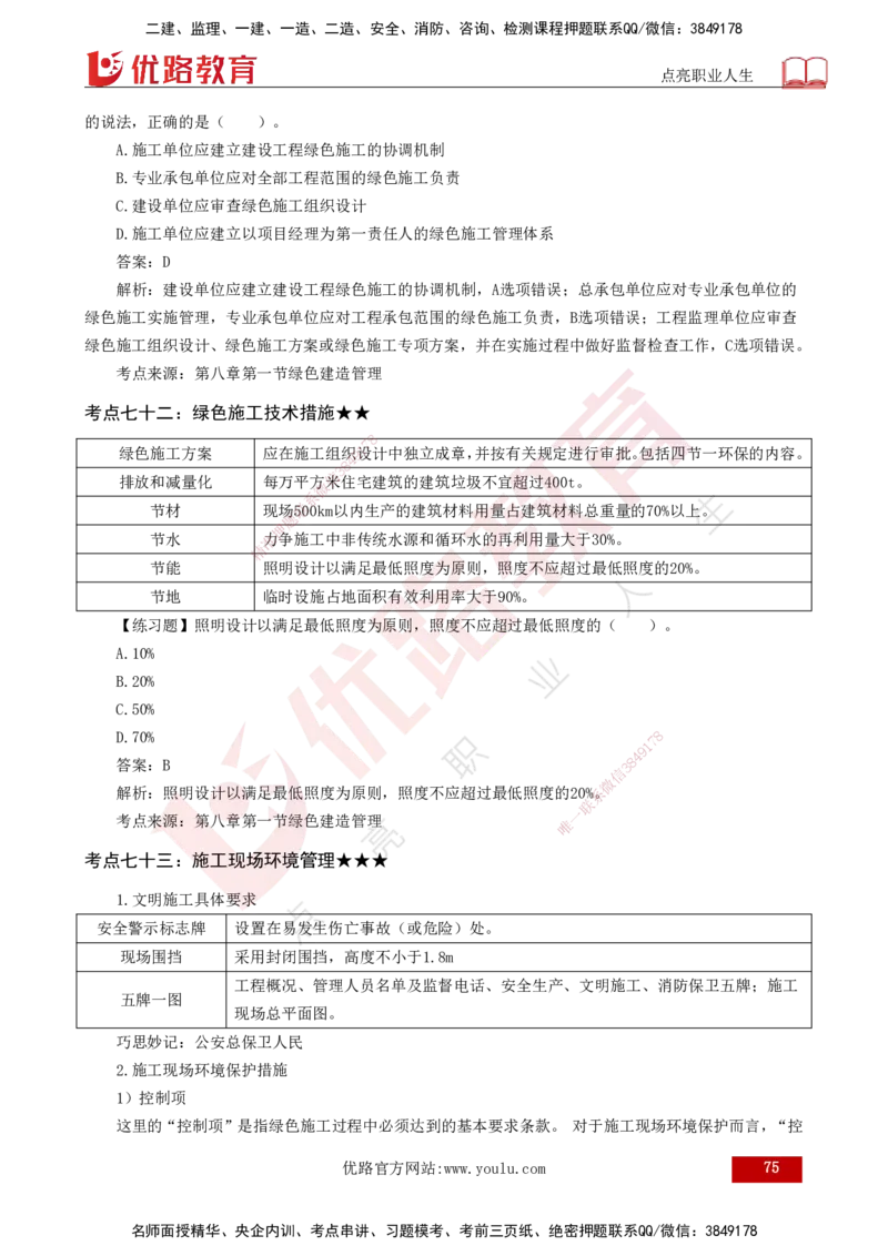 25年一建《项目管理》核心考点打印版_2026年一级建造师_2026年一建管理_2025年一建管理SVIP_04-冲刺串讲✿考点强化✿小灶集训_20-管理《核心考点狙击》张老师YL_讲义